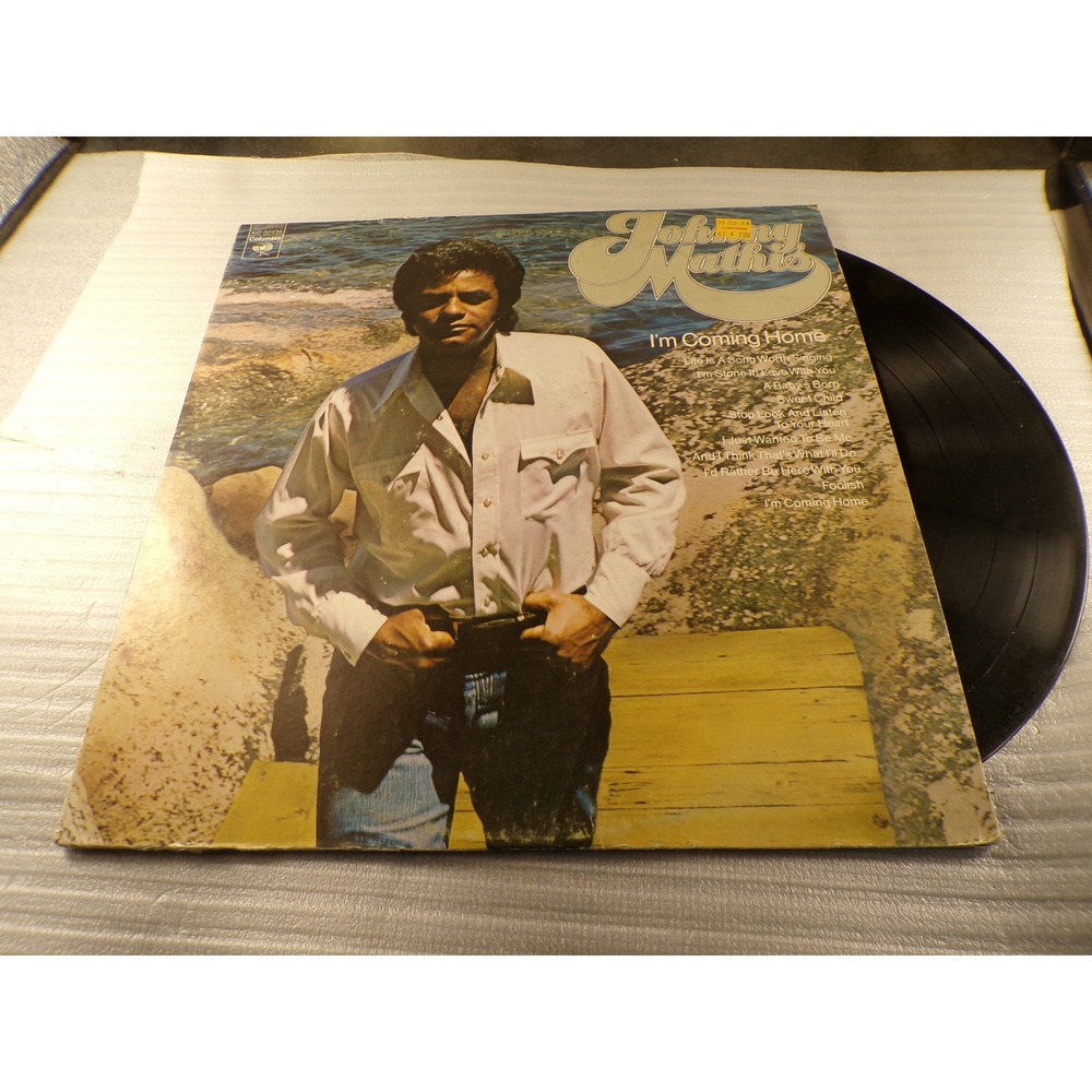 Johnny Mathis I'm Coming Home Vinyl LP Columbia KC 32435 1973 Philly Soul Pop